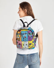 Load image into Gallery viewer, Rostros Emotivos Mini Canvas Backpack