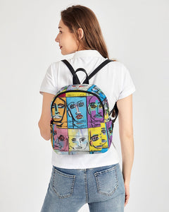 Rostros Emotivos Mini Canvas Backpack