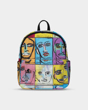 Load image into Gallery viewer, Rostros Emotivos Mini Canvas Backpack