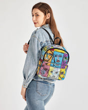 Load image into Gallery viewer, Rostros Emotivos Mini Canvas Backpack