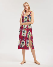 Load image into Gallery viewer, Los Pajaros Colorado Women&#39;s All-Over Print Tie Strap Split Dress