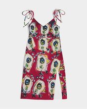 Load image into Gallery viewer, Los Pajaros Colorado Women&#39;s All-Over Print Tie Strap Split Dress