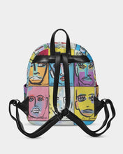 Load image into Gallery viewer, Rostros Emotivos Mini Canvas Backpack