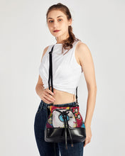 Load image into Gallery viewer, Cuba Linda  Mini Drawstring Bucket Bag